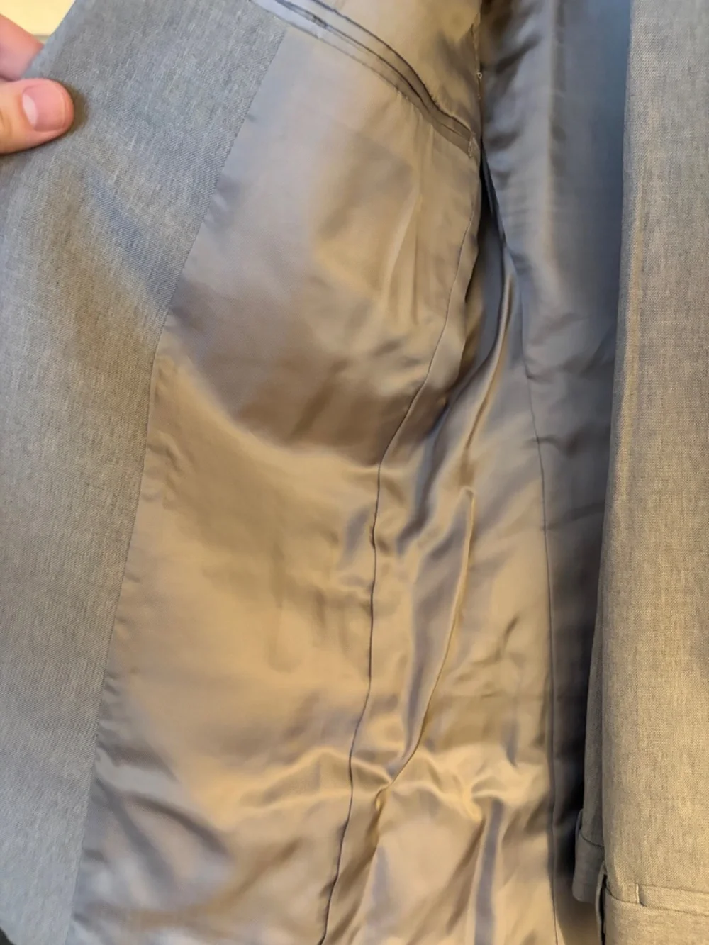 Theory Men's Light Gray Slim Fit Suit 2-Piece 36R